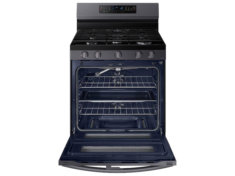 6.0 cu. ft. Smart Freestanding Gas Range with Flex Duo™ & Air Fry in Black Stainless Steel