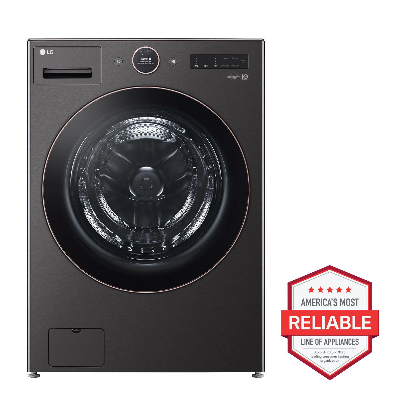 5.0 cu. ft. Mega Capacity Smart Front Load Energy Star Washer with TurboWash® 360(degree) and AI DD® Built-In Intelligence