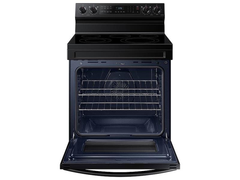 6.3 cu. ft. Smart Freestanding Electric Range with No-Preheat Air Fry & Convection in Black