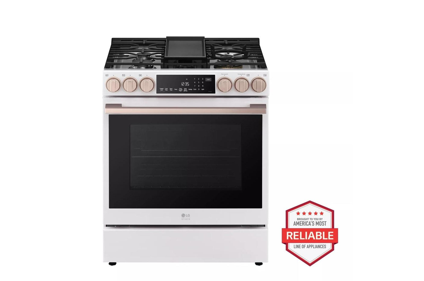 LG STUDIO 6.3 cu. ft. InstaView® Gas Slide-in Range with ProBake Convection® and Air Fry