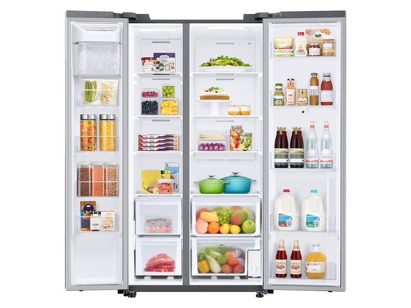 27.3 cu. ft. Smart Side-by-Side Refrigerator with Family Hub™ in Stainless Steel