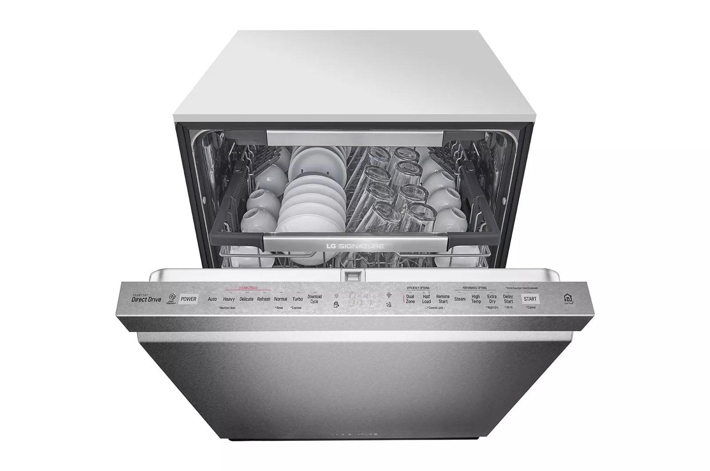 LG SIGNATURE Top Control Smart Wi-Fi Enabled Dishwasher with TrueSteam® and QuadWash™