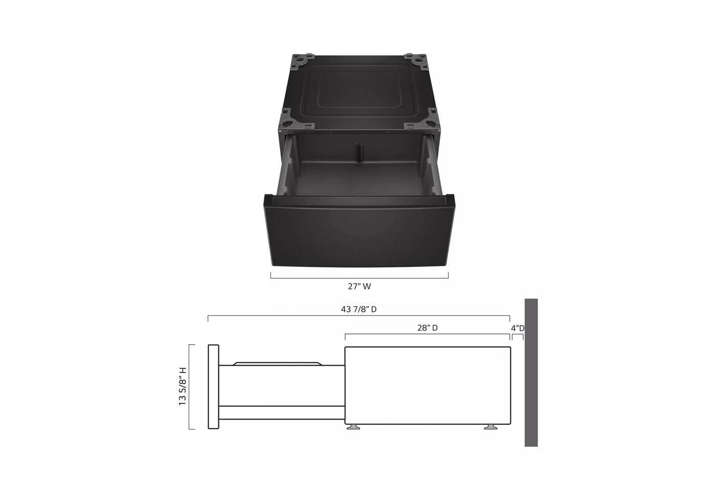 LG 27" Pedestal Storage Drawer