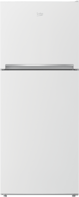 28" Freezer Top White Refrigerator with Auto Ice Maker