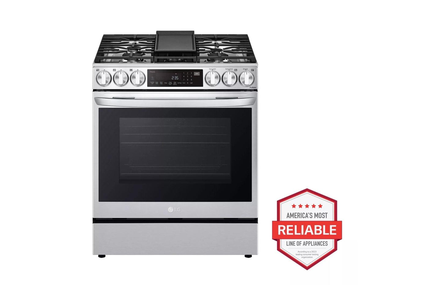 6.3 cu ft. Smart wi-fi Enabled ProBake Convection® InstaView® Gas Slide-In Range with Air Fry