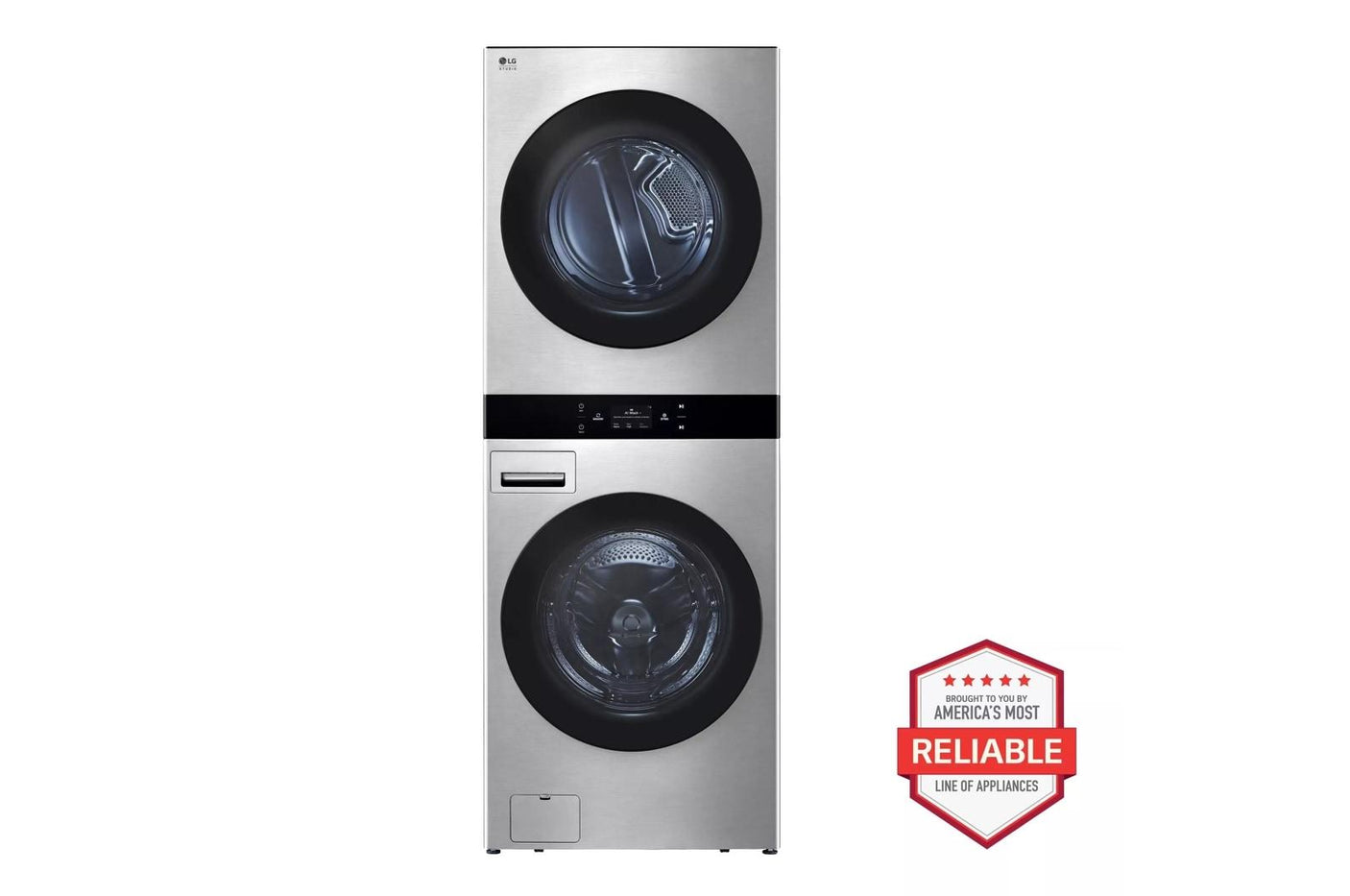 LG STUDIO WashTower™ Smart Front Load 5.0 cu. ft. Washer and 7.4 cu. ft. Gas Dryer with Center Control®