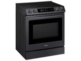 6.3 cu ft. Smart Slide-in Electric Range with Smart Dial & Air Fry in Black Stainless Steel