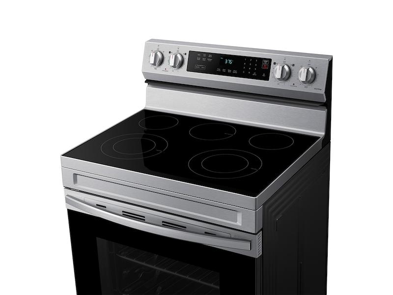 6.3 cu. ft. Smart Freestanding Electric Range with Rapid Boil™ & Self Clean in Stainless Steel