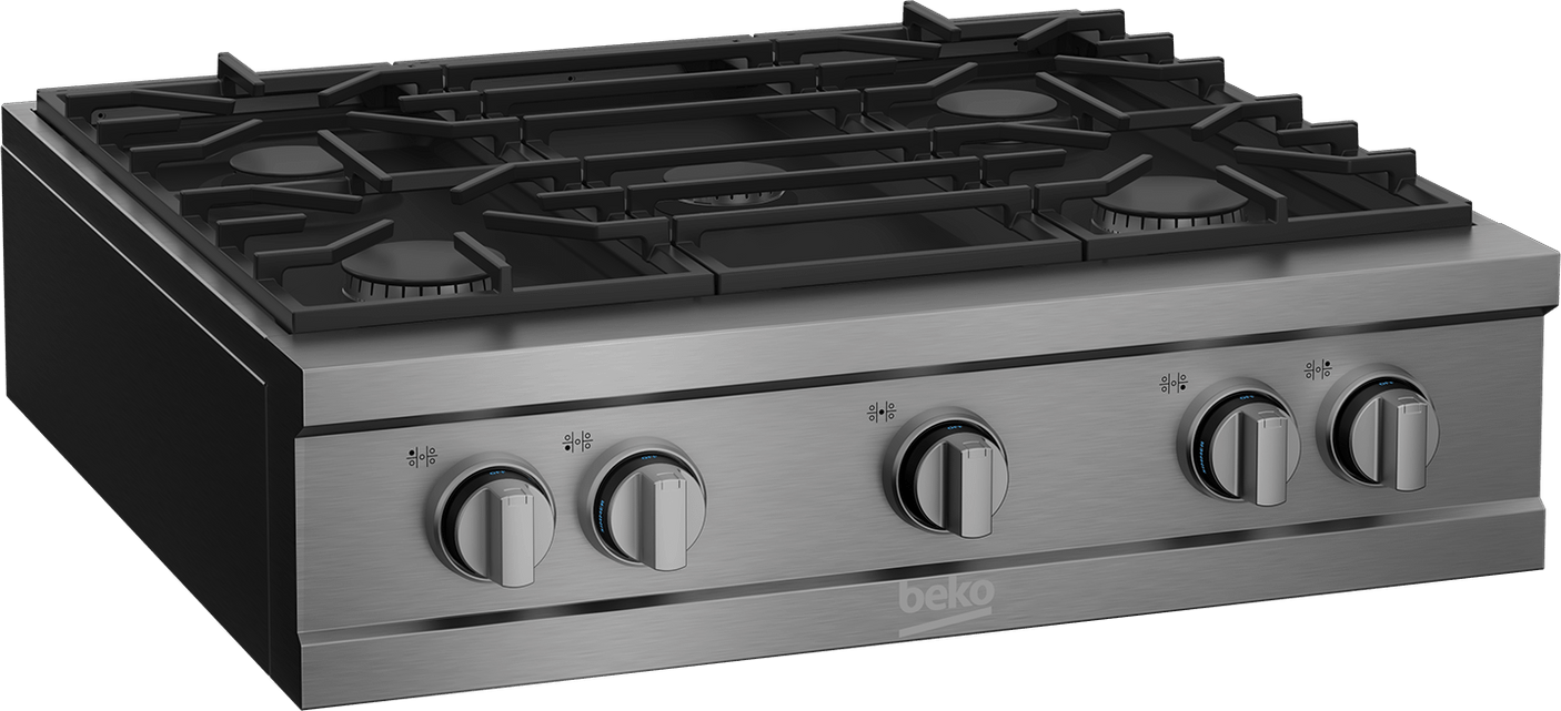 30" Stainless Steel Pro-Style Built-in Gas Range Top