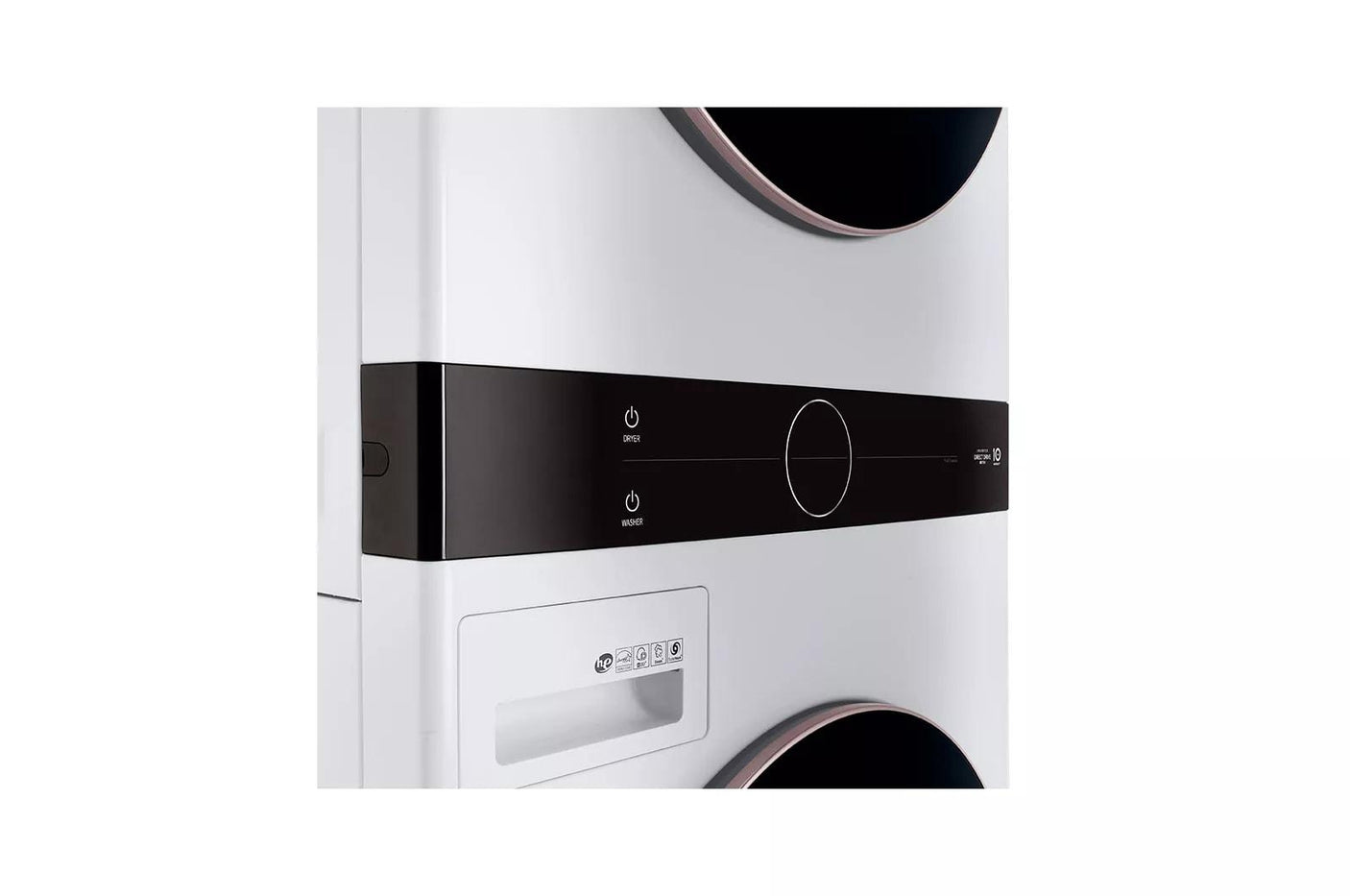 Single Unit Front Load LG WashTower™ with Center Control™ 4.5 cu. ft. Washer and 7.4 cu. ft. Gas Dryer