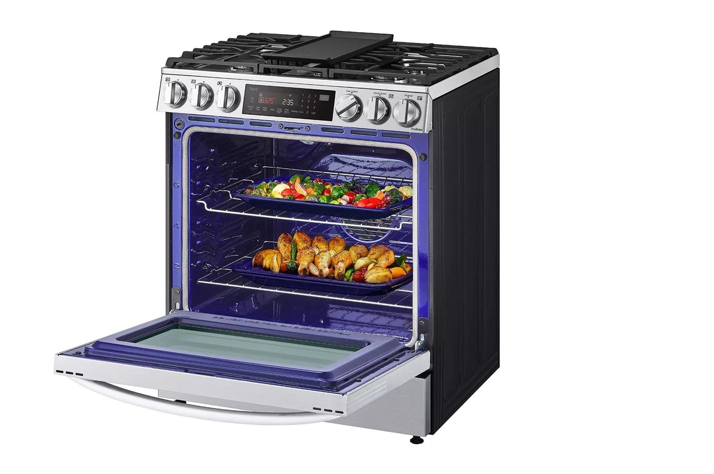 6.3 cu ft. Smart wi-fi Enabled ProBake Convection® InstaView® Gas Slide-In Range with Air Fry