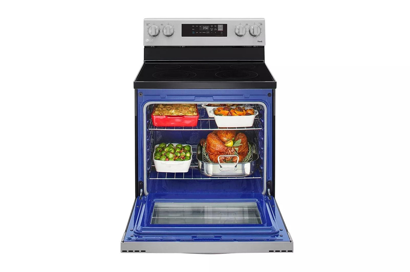 6.3 cu ft. Smart Wi-Fi Enabled Electric Range with EasyClean®