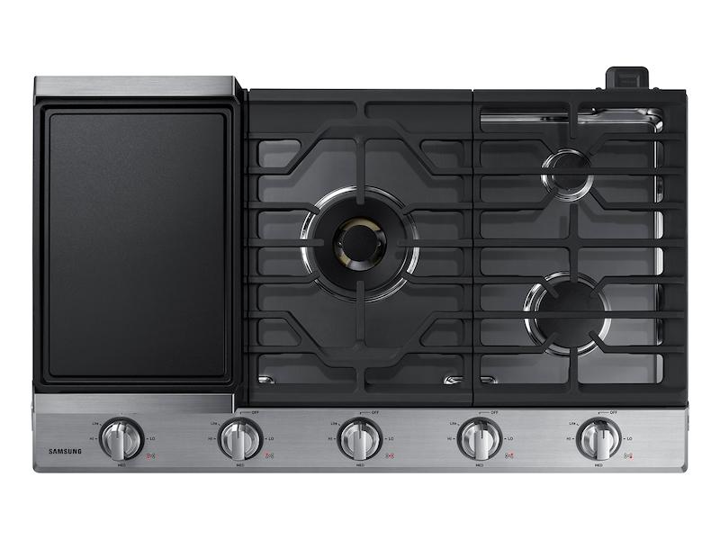 36" Smart Gas Cooktop with 22K BTU Dual Power Burner in Stainless Steel