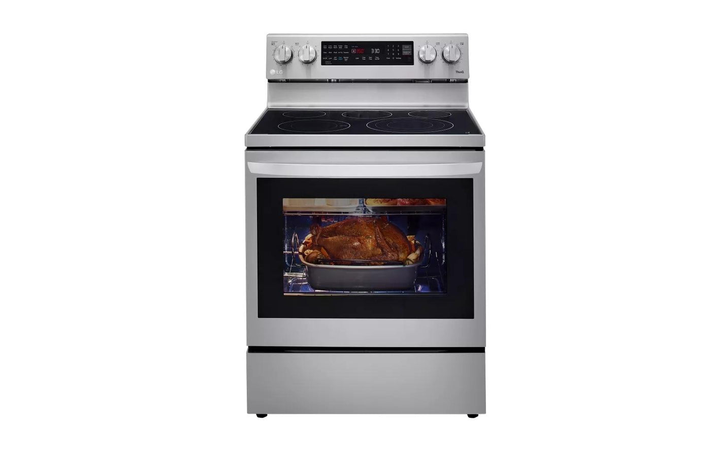 6.3 cu ft. Smart Wi-Fi Enabled True Convection InstaView® Electric Range with Air Fry