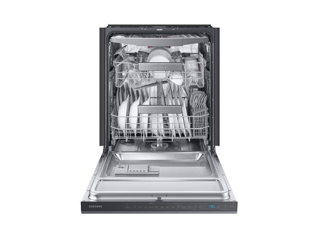 AutoRelease Smart 39dBA Dishwasher with Linear Wash in Black Stainless Steel