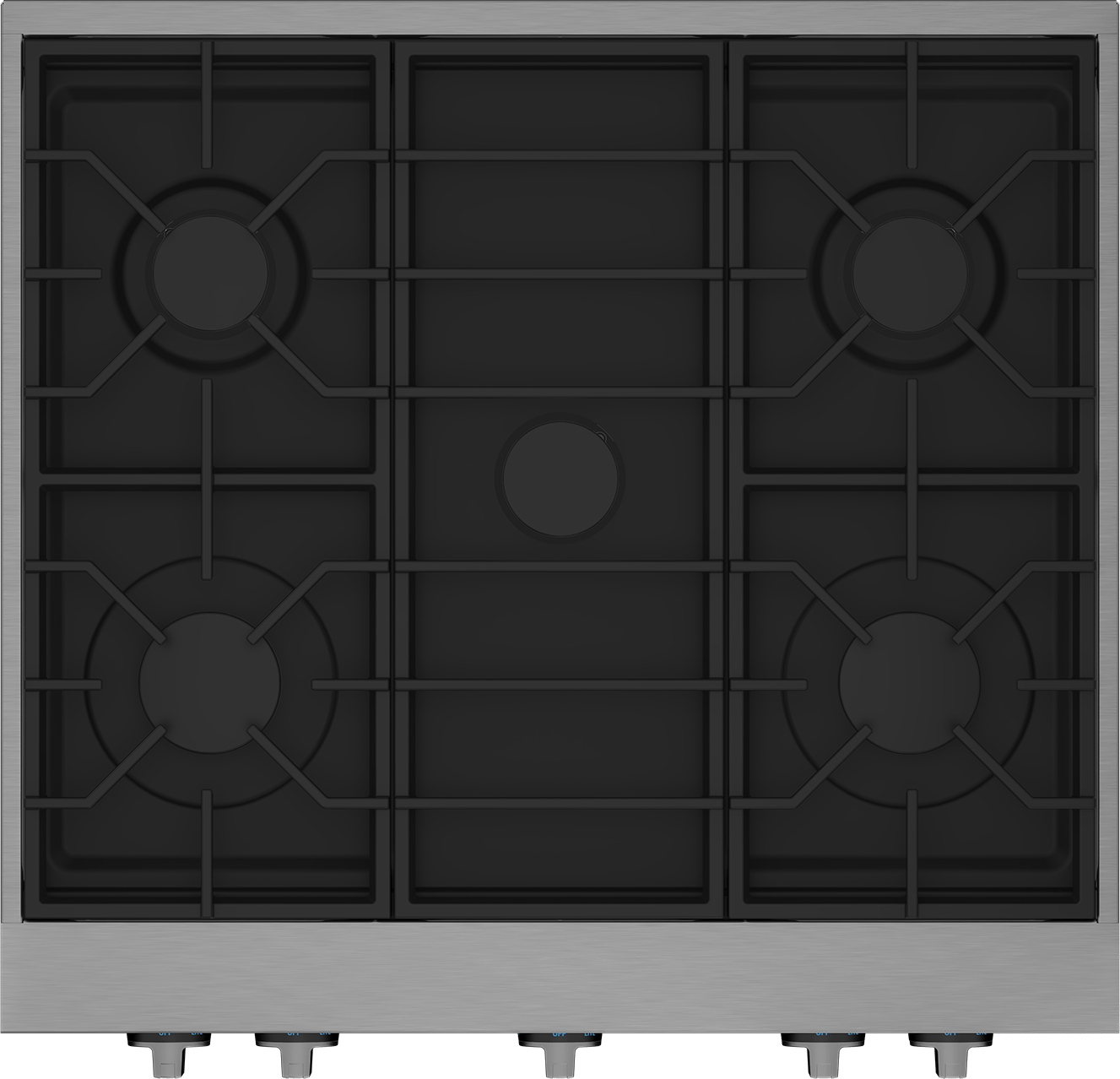 30" Stainless Steel Pro-Style Built-in Gas Range Top