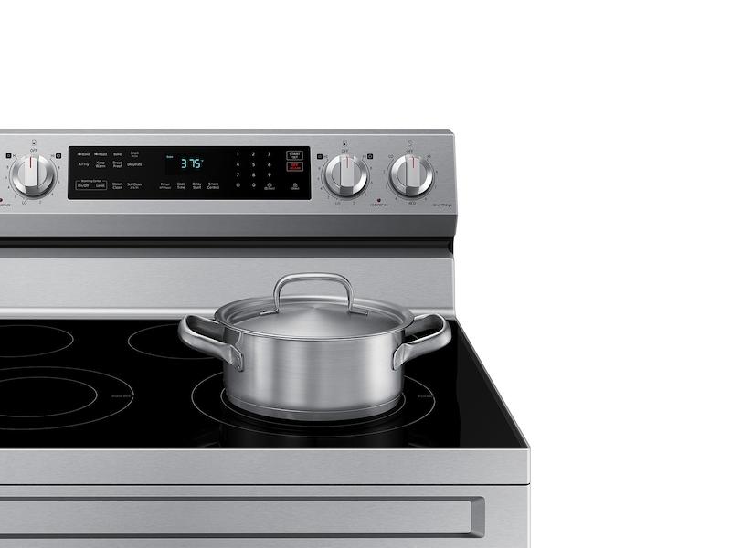 6.3 cu. ft. Smart Freestanding Electric Range with No-Preheat Air Fry & Convection in Stainless Steel