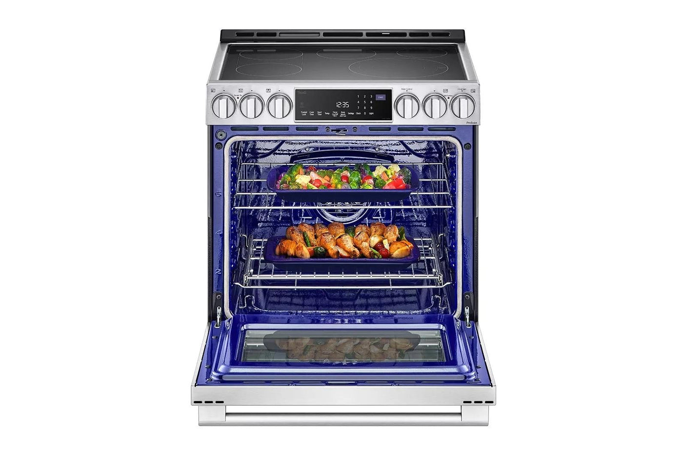 LG STUDIO 6.3 cu. ft. InstaView® Electric Slide-in Range with ProBake Convection® and Air Fry