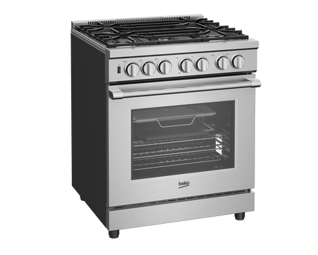 30" Stainless Steel Pro-Style Dual Fuel Range