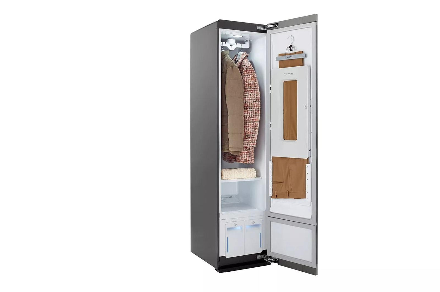 LG Styler® Smart wi-fi Enabled Steam Closet with TrueSteam® Technology and Exclusive Moving Hangers