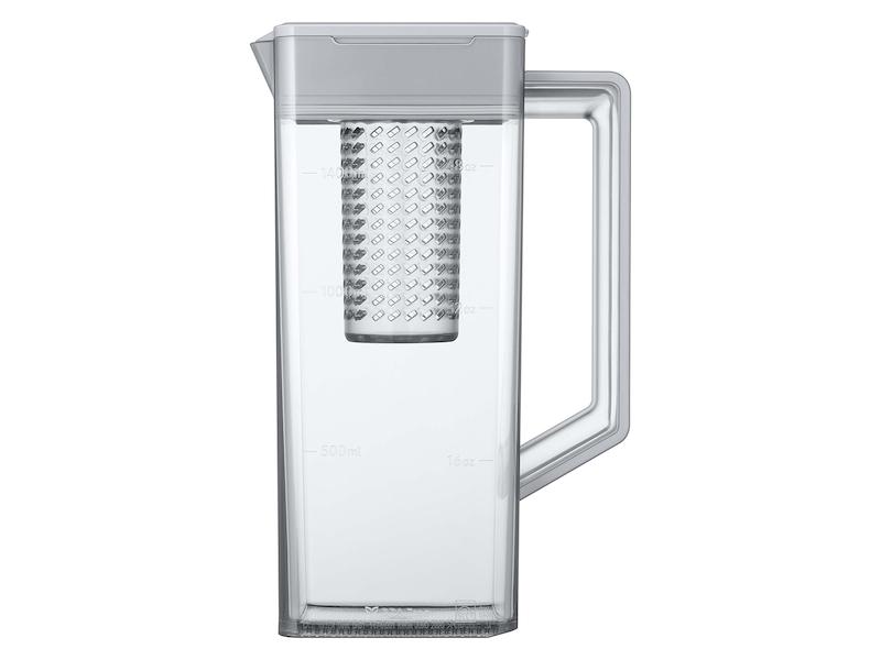 Bespoke 4-Door French Door Refrigerator (29 cu. ft.) with AutoFill Water Pitcher in White Glass