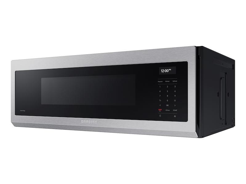 1.1 cu. ft. Smart SLIM Over-the-Range Microwave with 550 CFM Hood Ventilation, Wi-Fi & Voice Control in Stainless Steel