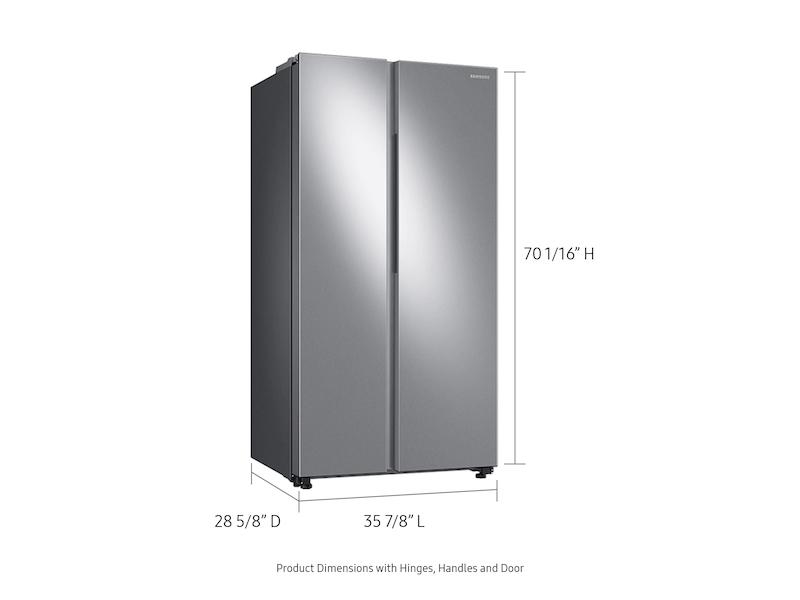 23 cu. ft. Smart Counter Depth Side-by-Side Refrigerator in Stainless Steel