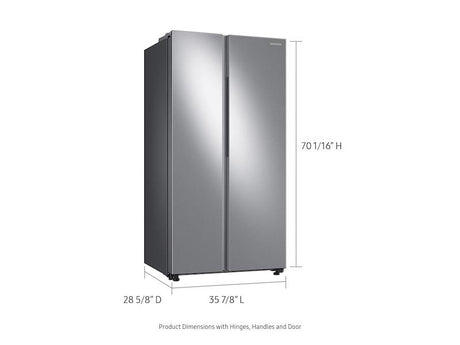 23 cu. ft. Smart Counter Depth Side-by-Side Refrigerator in Stainless Steel