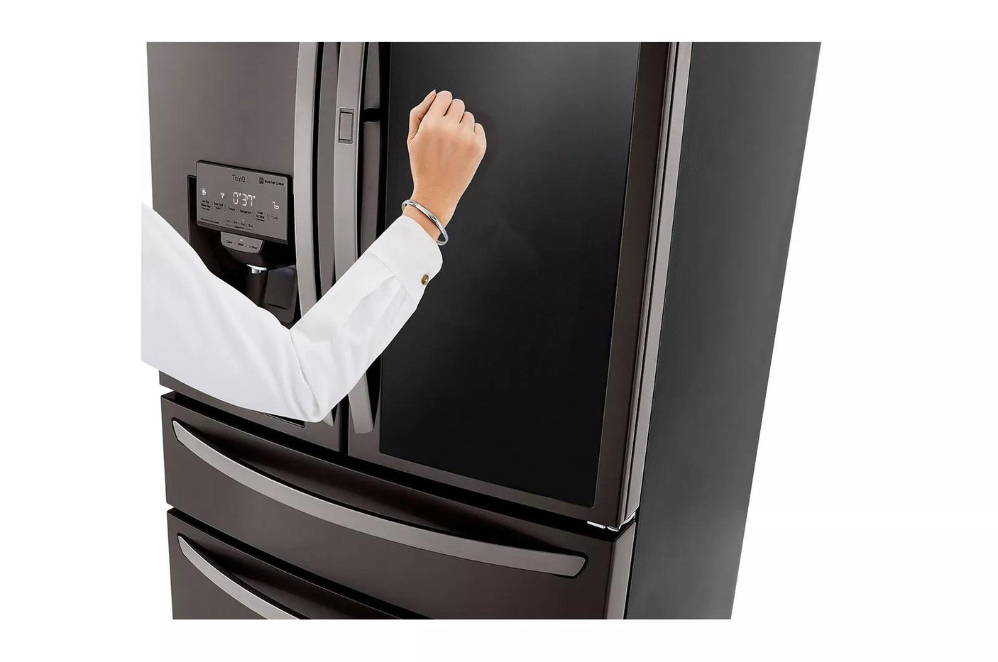 23 cu. ft. Smart InstaView™ Door-in-Door® Counter-Depth Refrigerator with Craft Ice™