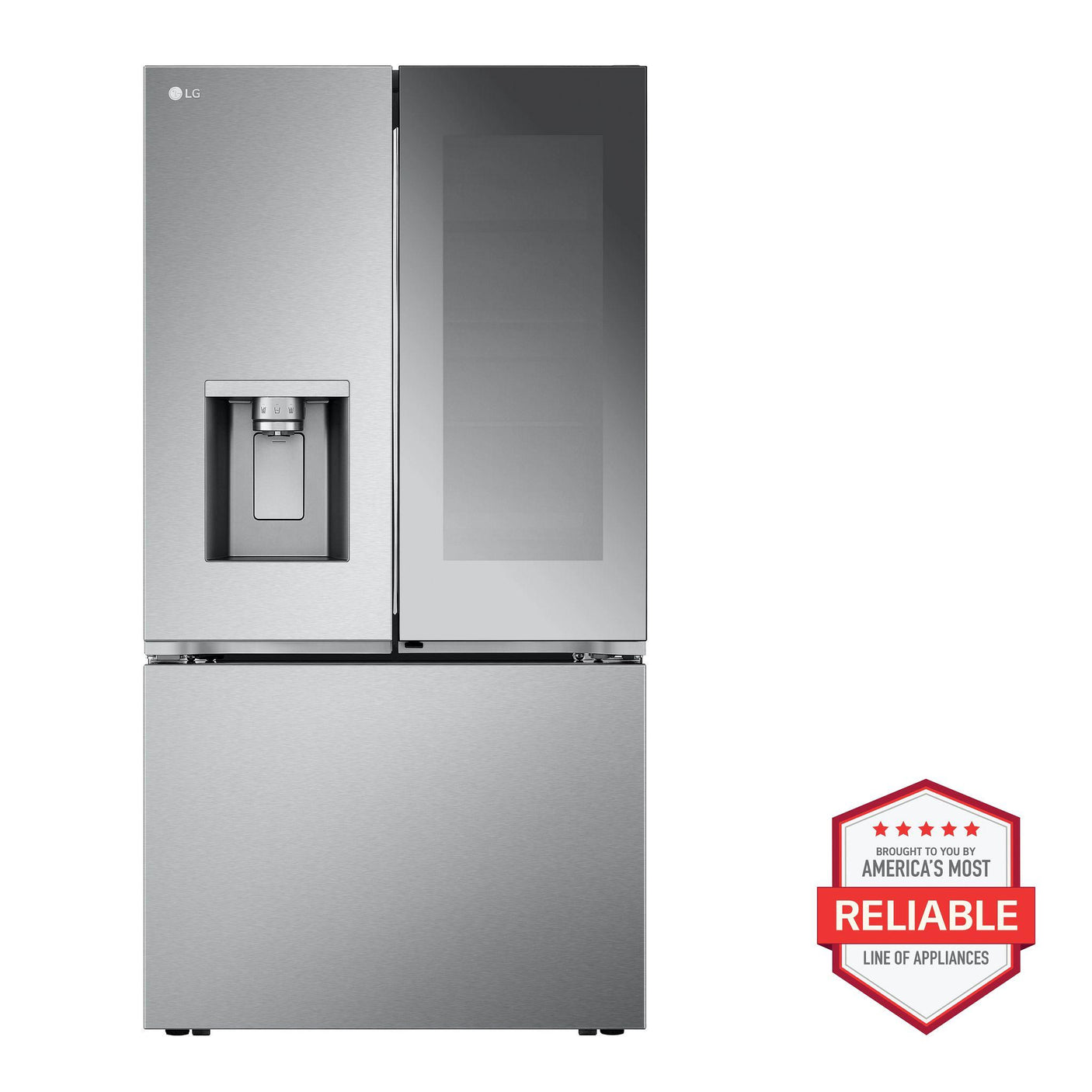 26 cu. ft. Counter-Depth French Door Refrigerator - Stainless Steel