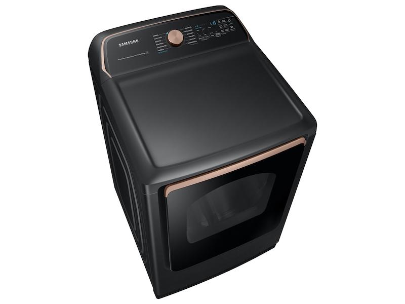 7.4 cu. ft. Smart Electric Dryer with Steam Sanitize+ in Brushed Black