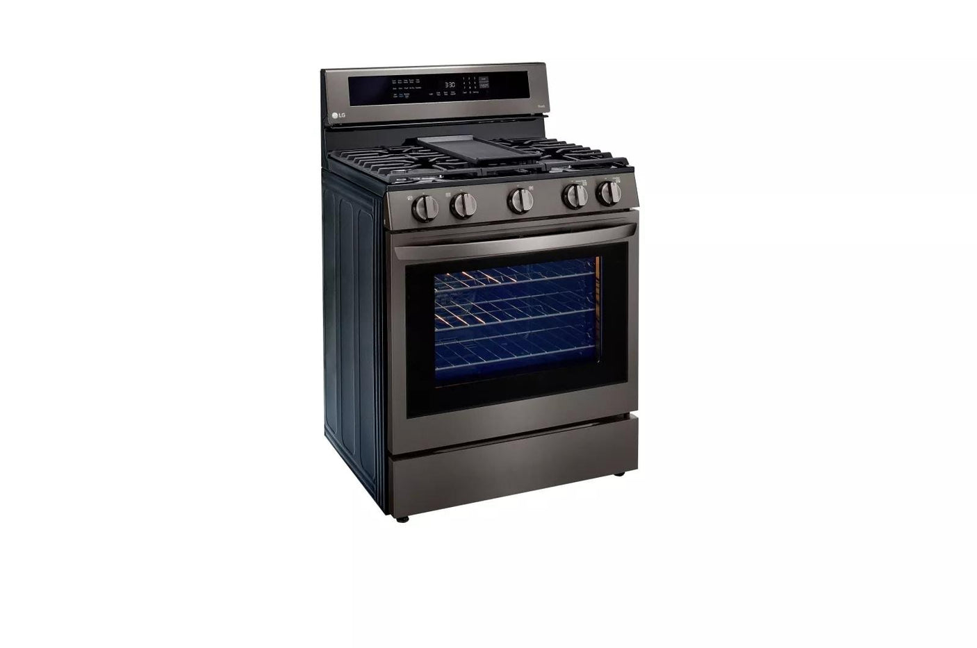 5.8 cu ft. Smart Wi-Fi Enabled True Convection InstaView® Gas Range with Air Fry