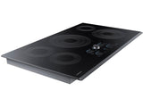 36" Smart Electric Cooktop with Sync Elements in Black Stainless Steel