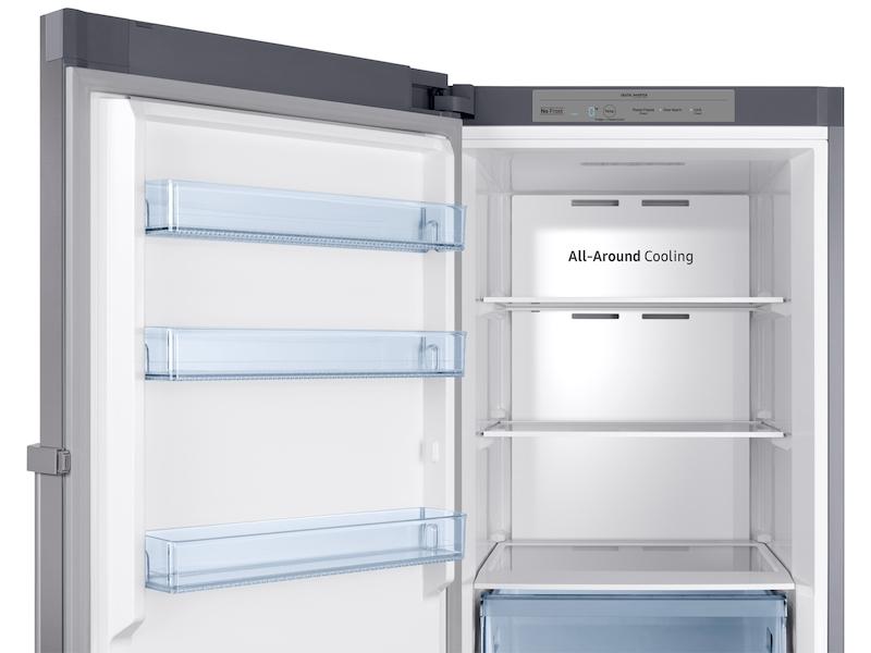 11.4 cu. ft. Convertible Upright Freezer Refrigerator with Drawers in Stainless Look