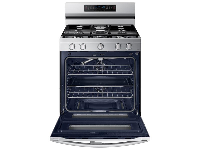 6.0 cu. ft. Smart Freestanding Gas Range with Flex Duo™, Stainless Cooktop & Air Fry in Stainless Steel