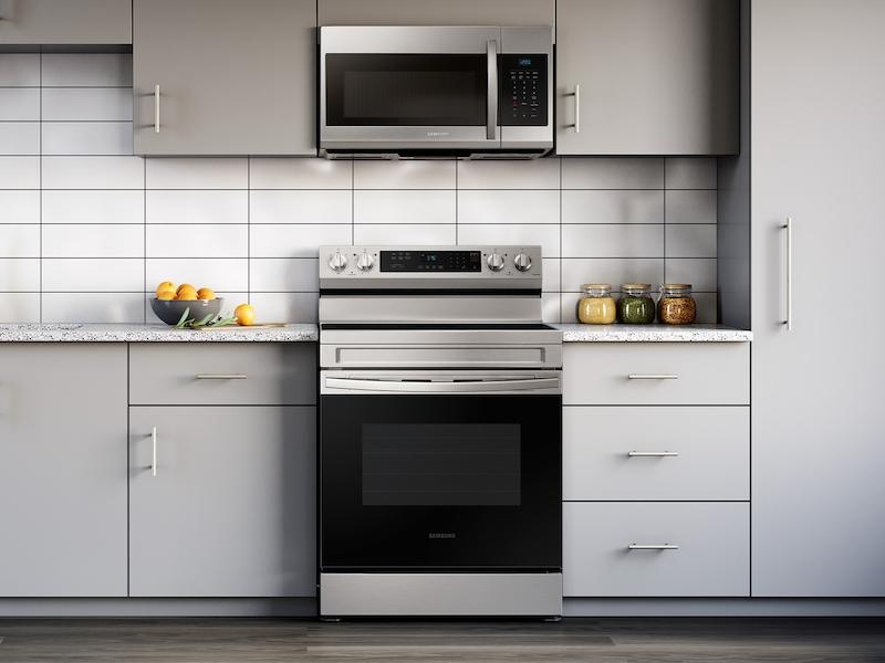 6.3 cu. ft. Smart Freestanding Electric Range with Rapid Boil™ & Self Clean in Stainless Steel