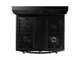 6.0 cu. ft. Smart Freestanding Gas Range with Integrated Griddle in Black