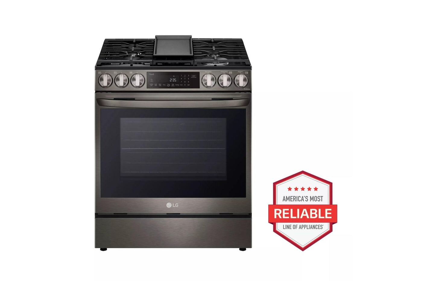 6.3 cu. ft. Smart Dual Fuel Slide-in Range with InstaView®, ProBake Convection®, and Air Fry