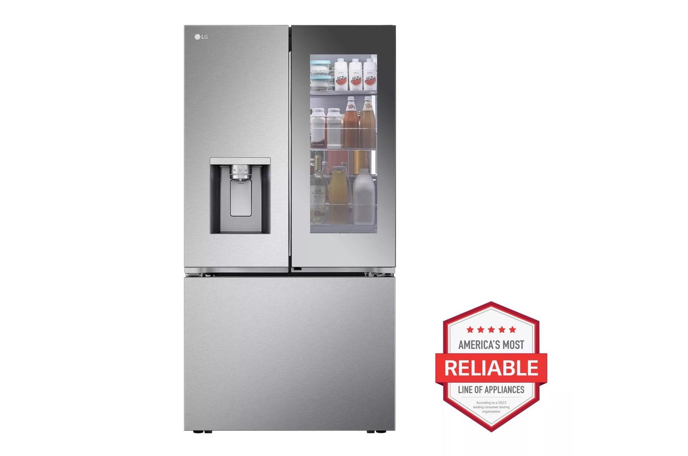 26 cu. ft. Counter-Depth French Door Refrigerator - Stainless Steel