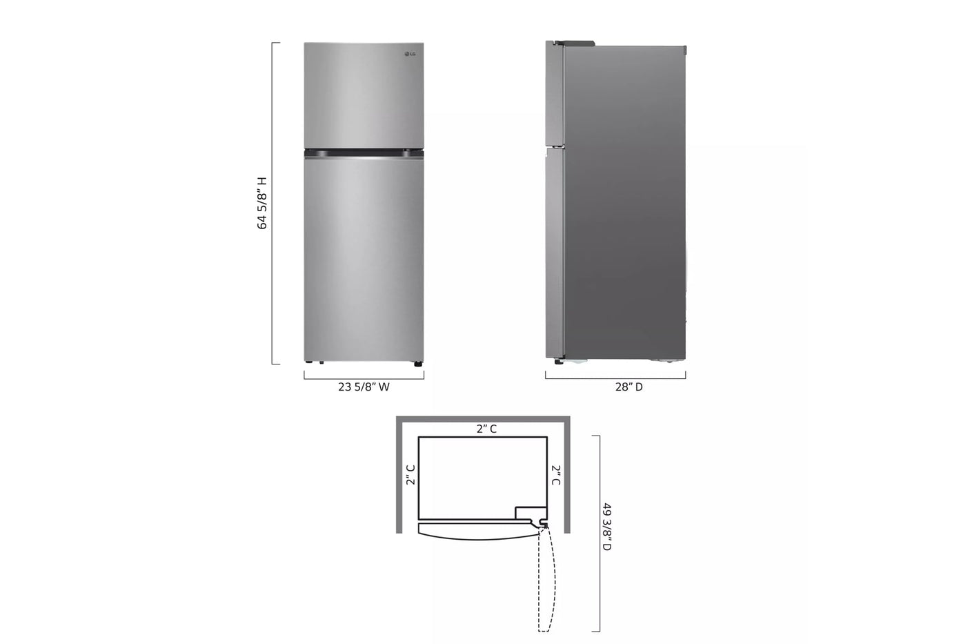 11 cu.ft. Top Mount Refrigerator