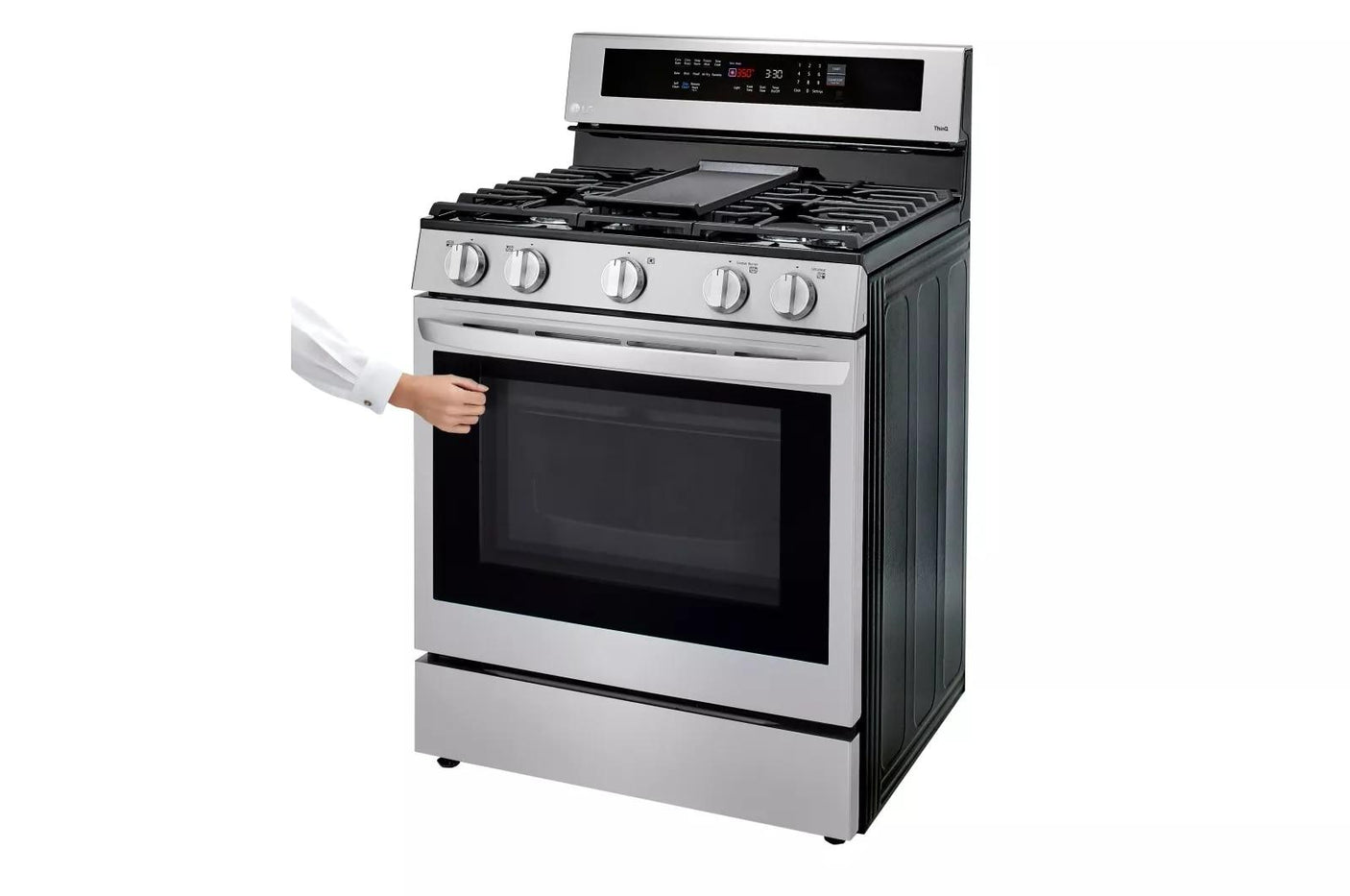 5.8 cu ft. Smart Wi-Fi Enabled True Convection InstaView® Gas Range with Air Fry