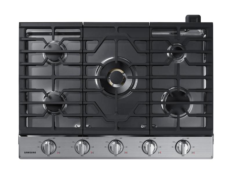 30" Smart Gas Cooktop with 22K BTU Dual Power Burner in Stainless Steel