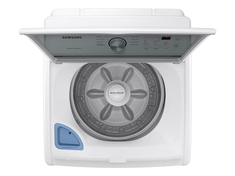 4.4 cu. ft. Top Load Washer with ActiveWave™ Agitator and Soft-Close Lid in White