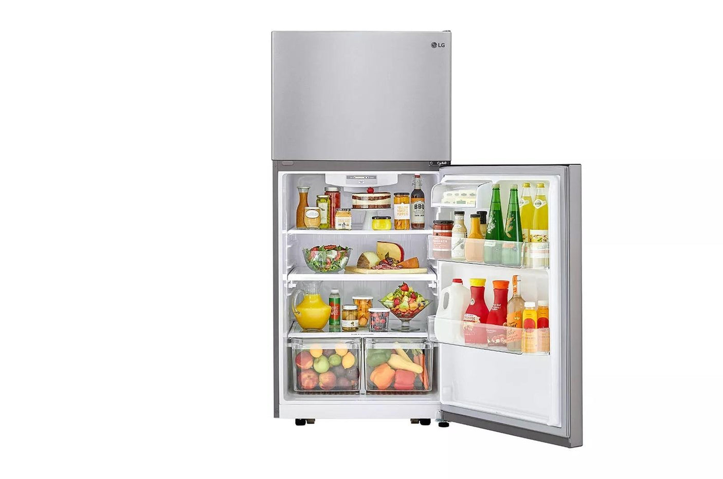 20 cu. ft. 30-inch Wide Top Freezer Refrigerator - Stainless Steel