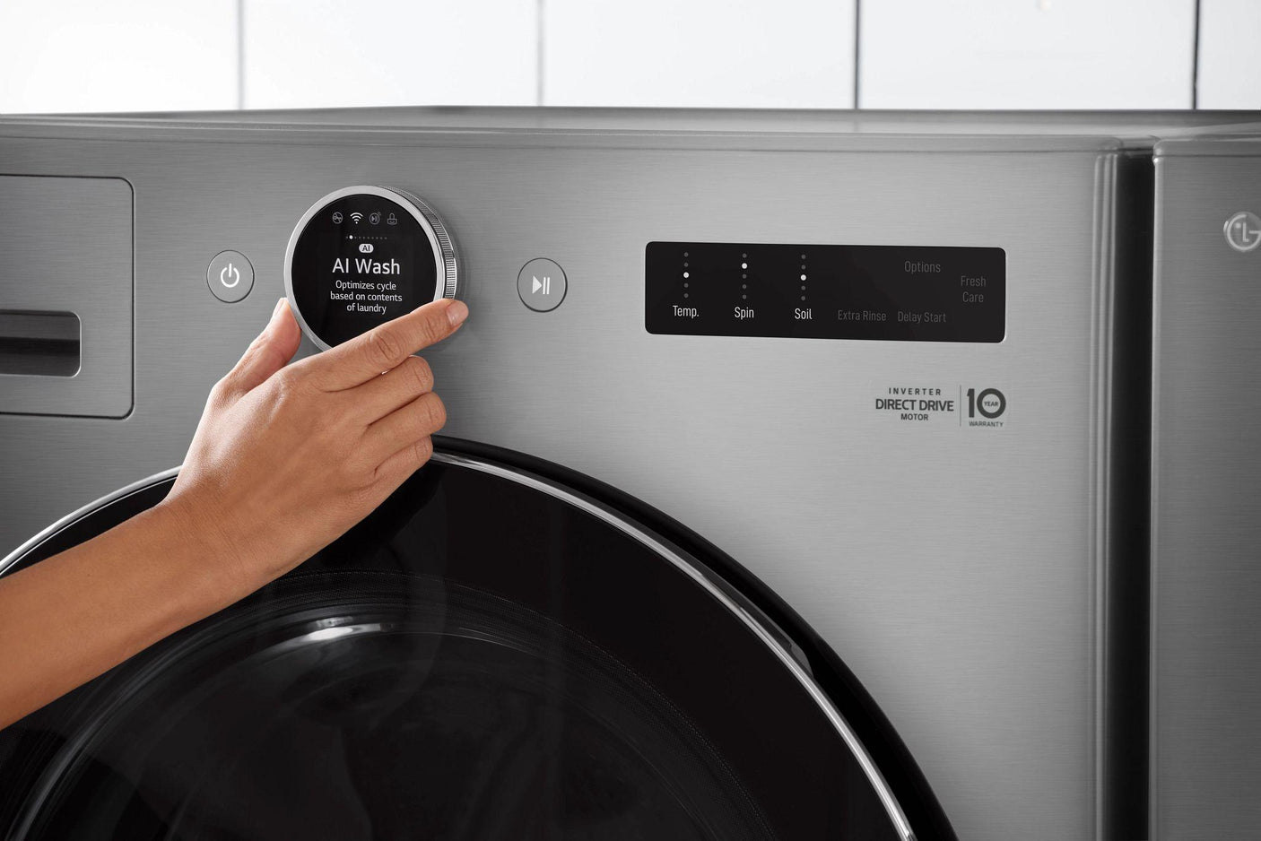 4.5 cu.ft. Smart Front Load Washer with TurboWash® 360(degree), Built-In Intelligence and ezDispense®