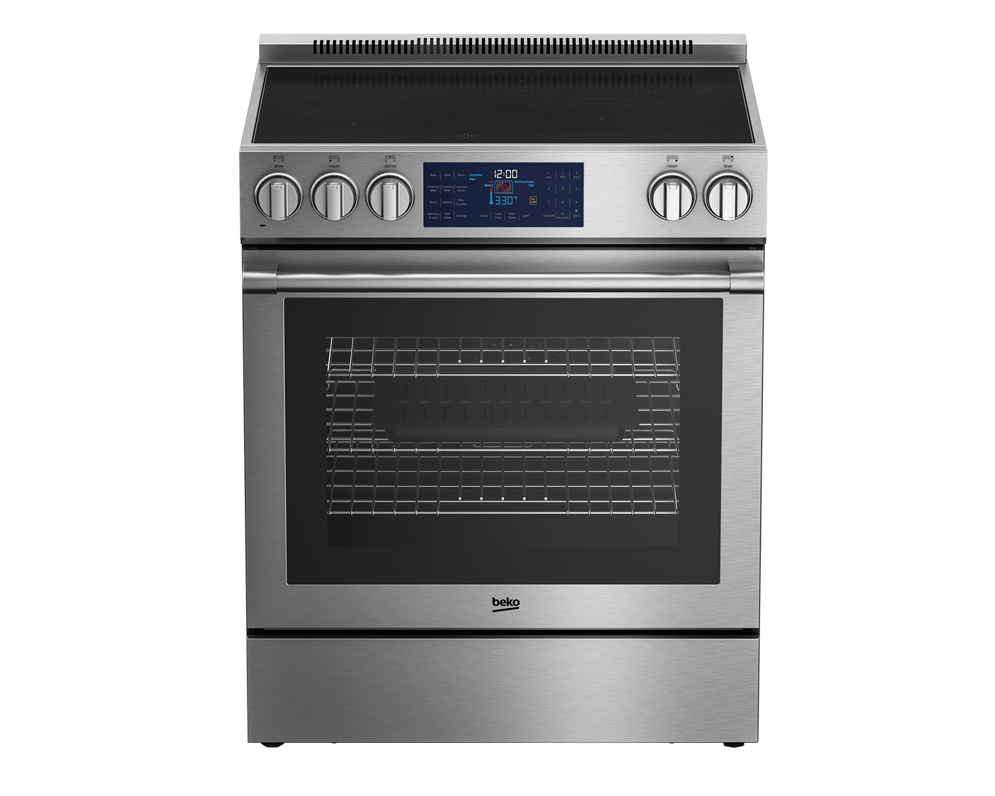 30" Stainless Steel Slide-In Electric Range