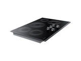 30" Smart Electric Cooktop in Black Stainless Steel