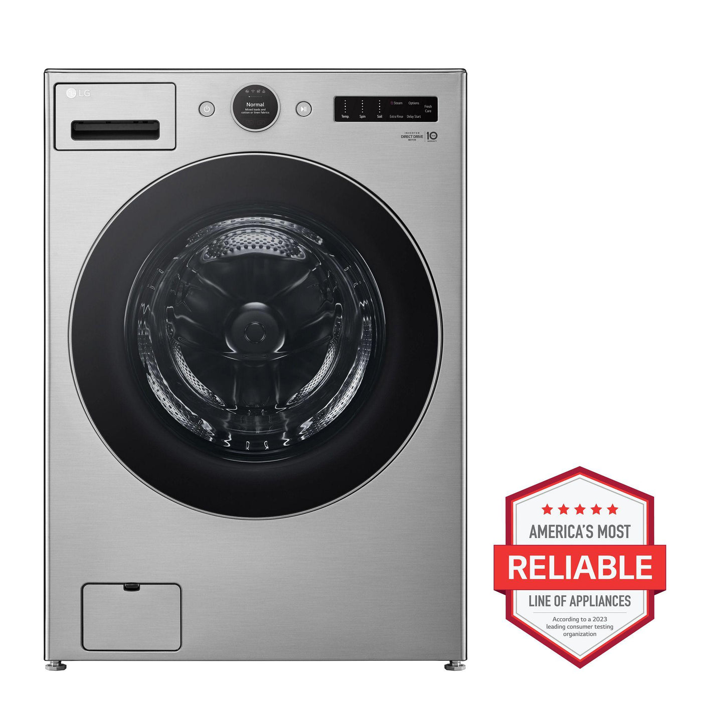 4.5 cu.ft. Smart Front Load Washer with TurboWash® 360(degree), Built-In Intelligence and ezDispense®