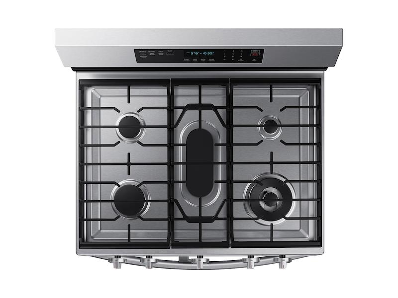 6.0 cu. ft. Smart Freestanding Gas Range with Flex Duo™, Stainless Cooktop & Air Fry in Stainless Steel