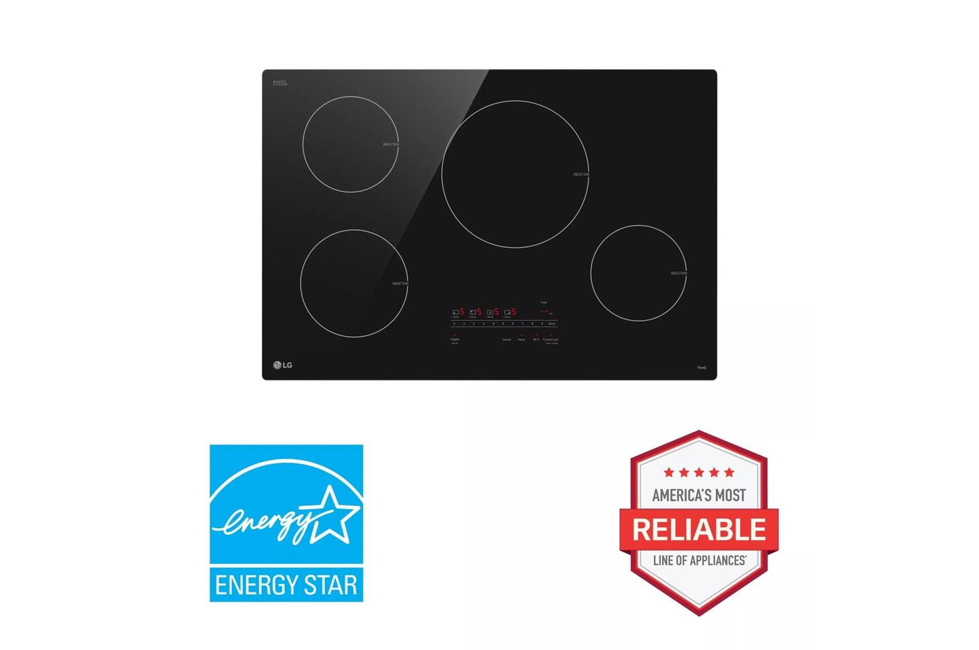 30" Smart Induction Cooktop with UltraHeat™ 4.3kW Element